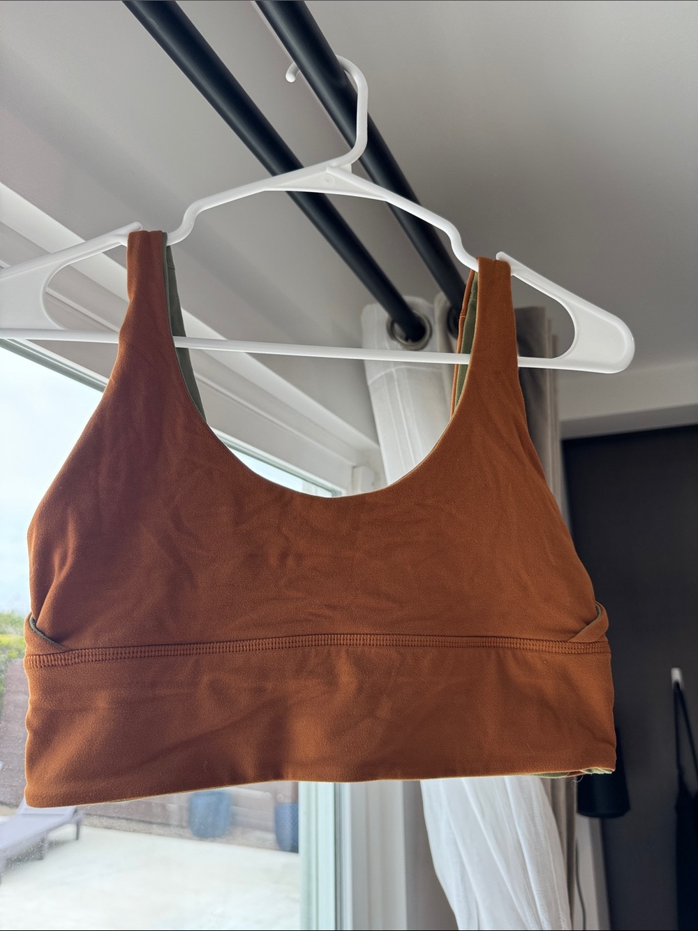 lululemon athletica Reversible Orange/Green Scoop Sports Bra